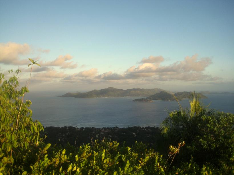 Blick auf Praslin/La Passe